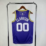 NBA 00 Clarkson Utah Jazz Maillot Retro Violet